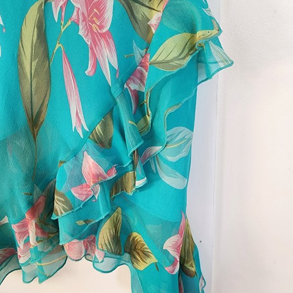 Possibility Women's Silk Skirt Hawaiian Pattern - Picture 2 of 8